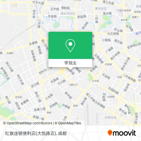 红旗连锁便利店(大悦路店)地图