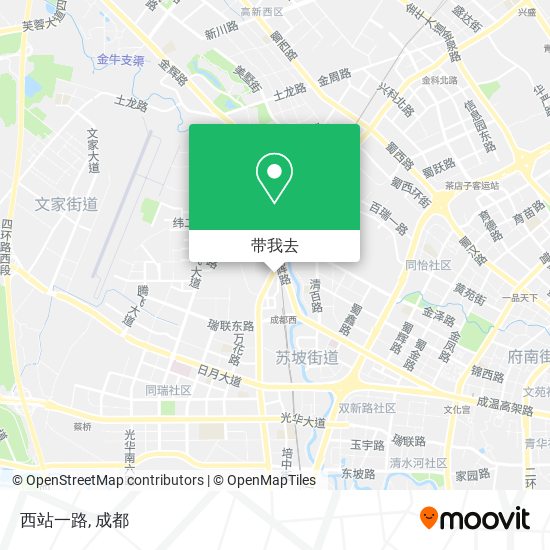西站一路地图