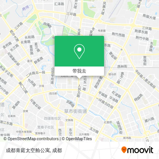 成都青庭太空舱公寓地图