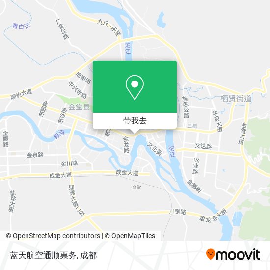 蓝天航空通顺票务地图