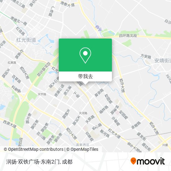 润扬·双铁广场-东南2门地图