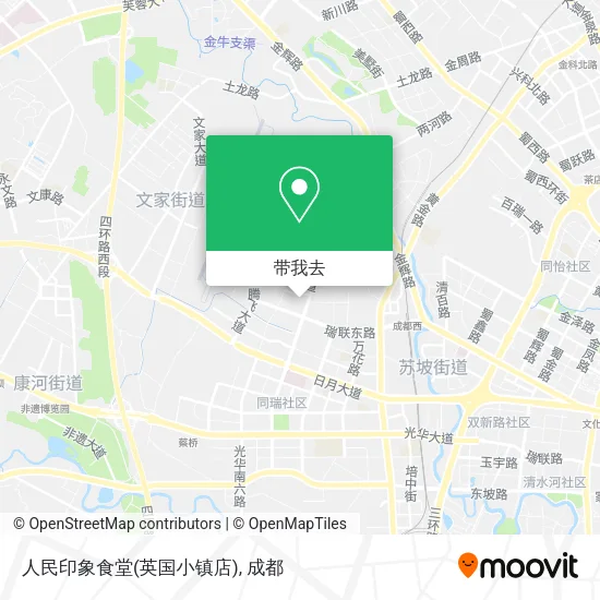 人民印象食堂(英国小镇店)地图