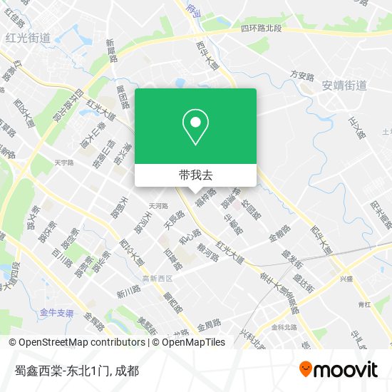 蜀鑫西棠-东北1门地图