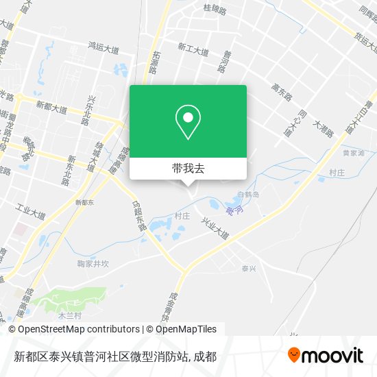 新都区泰兴镇普河社区微型消防站地图