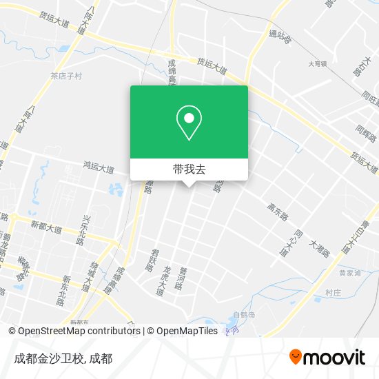 成都金沙卫校地图