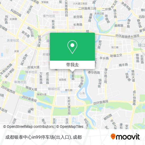 成都银泰中心in99停车场(出入口)地图