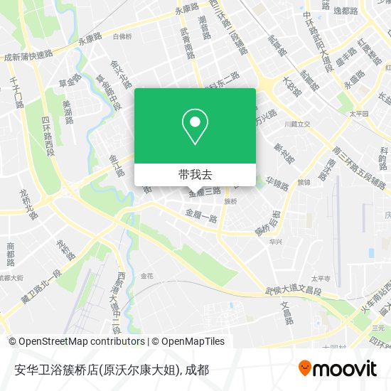 安华卫浴簇桥店(原沃尔康大姐)地图