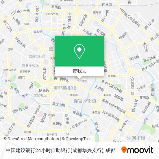中国建设银行24小时自助银行(成都华兴支行)地图
