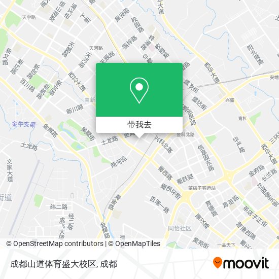 成都山道体育盛大校区地图