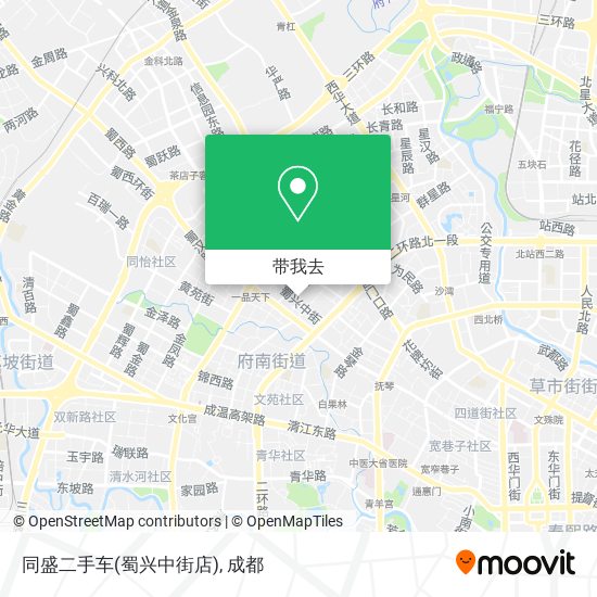 同盛二手车(蜀兴中街店)地图