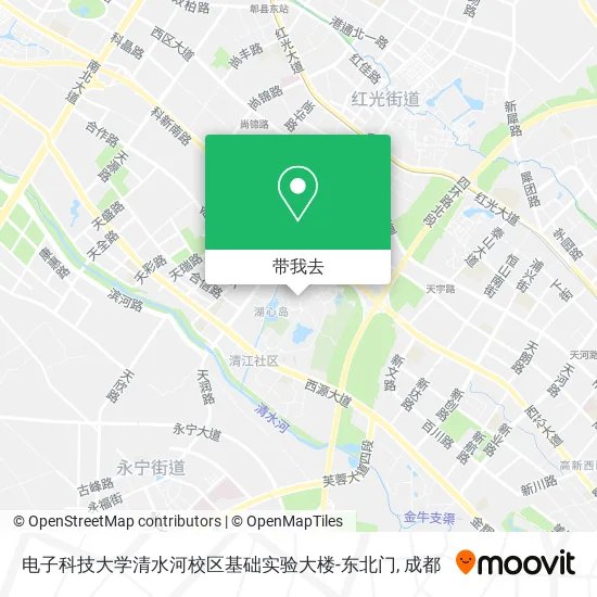 电子科技大学清水河校区基础实验大楼-东北门地图