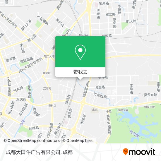 成都大田斗广告有限公司地图