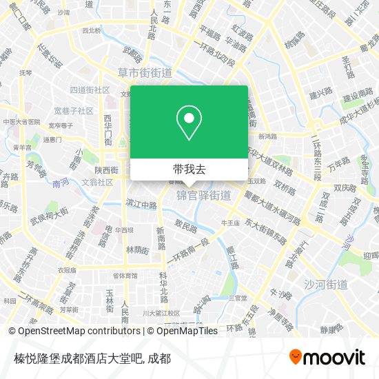 榛悦隆堡成都酒店大堂吧地图