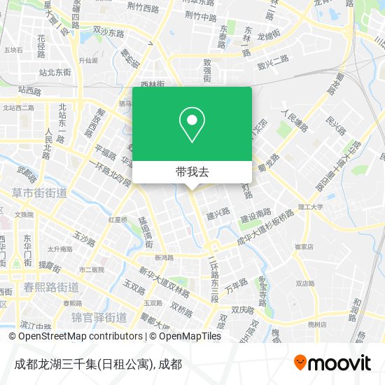 成都龙湖三千集(日租公寓)地图