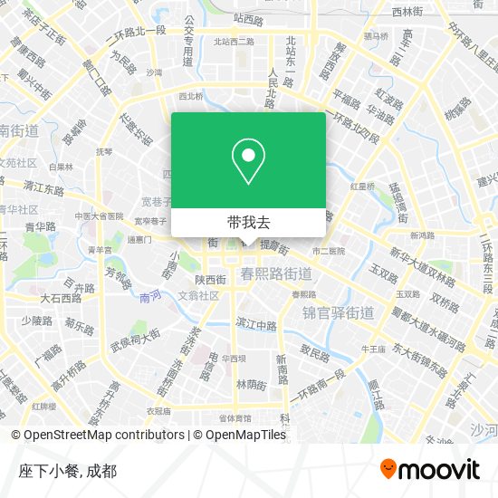 座下小餐地图