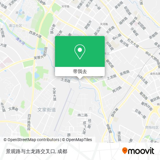景观路与土龙路交叉口地图