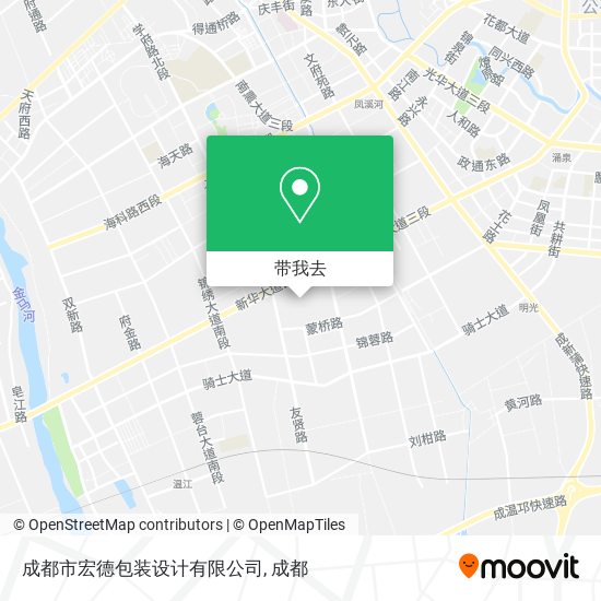 成都市宏德包装设计有限公司地图
