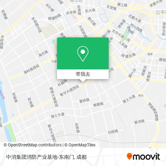 中消集团消防产业基地-东南门地图