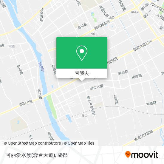 可丽爱水族(蓉台大道)地图