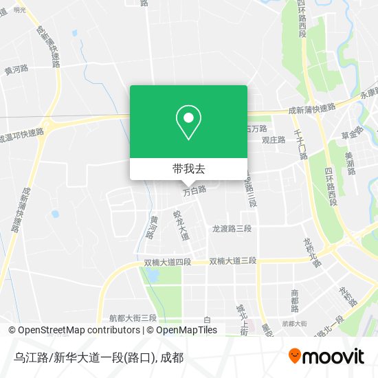 乌江路/新华大道一段(路口)地图