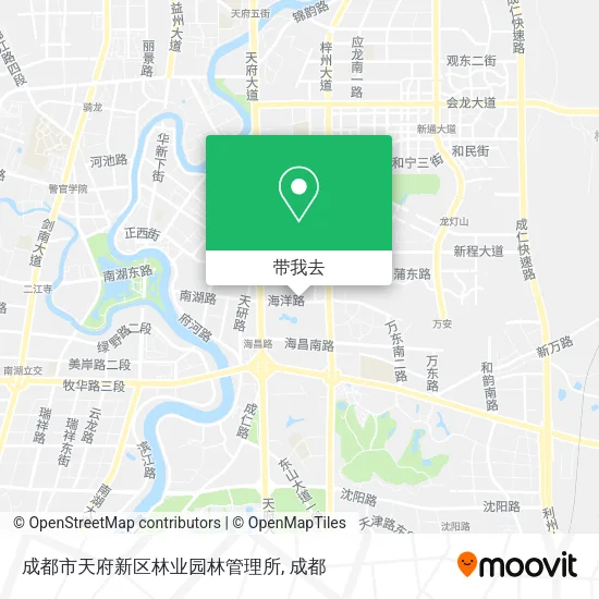 成都市天府新区林业园林管理所地图
