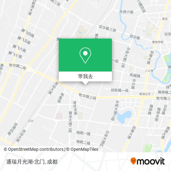 通瑞月光湖-北门地图