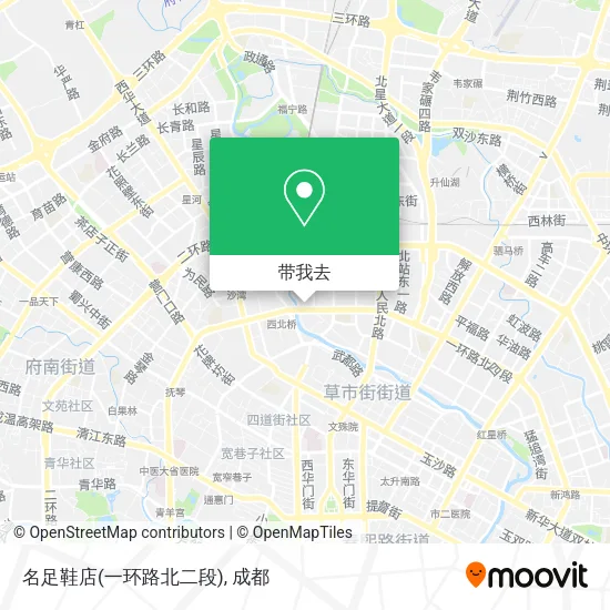 名足鞋店(一环路北二段)地图
