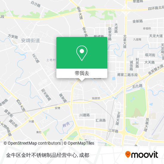 金牛区金叶不锈钢制品经营中心地图