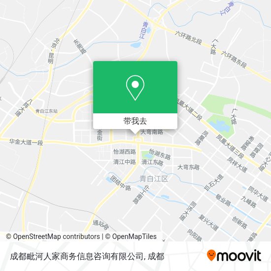 成都毗河人家商务信息咨询有限公司地图