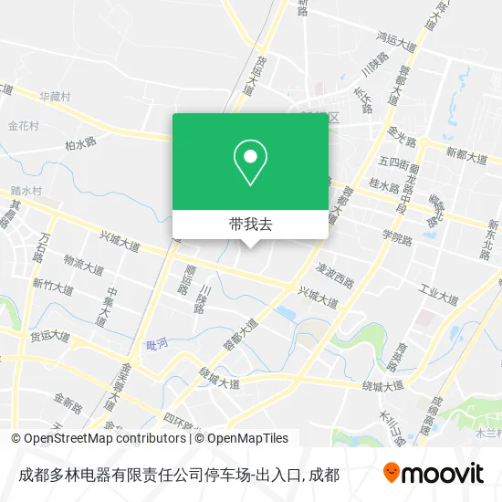 成都多林电器有限责任公司停车场-出入口地图