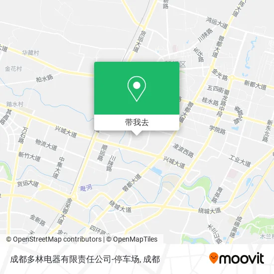 成都多林电器有限责任公司-停车场地图