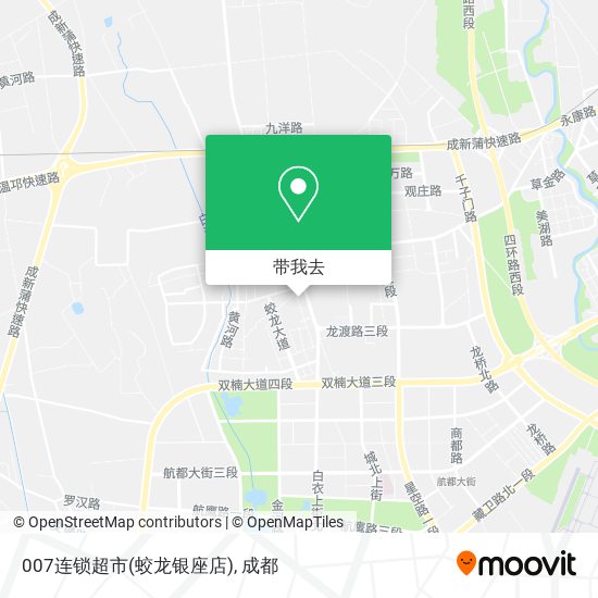 007连锁超市(蛟龙银座店)地图