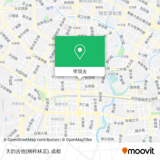 天韵吉他(桐梓林店)地图
