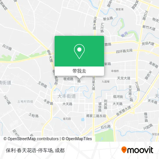 保利·春天花语-停车场地图