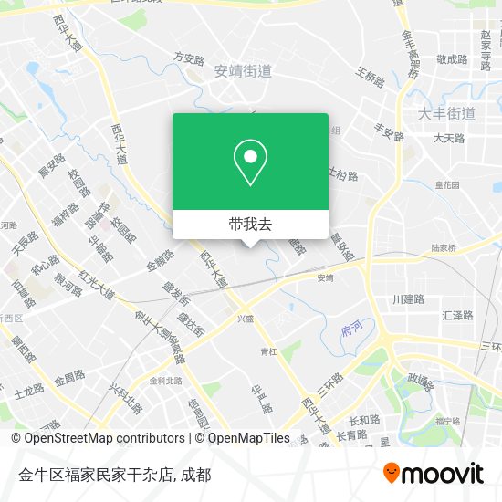 金牛区福家民家干杂店地图