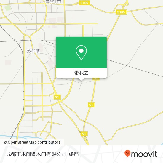 成都市木间道木门有限公司地图