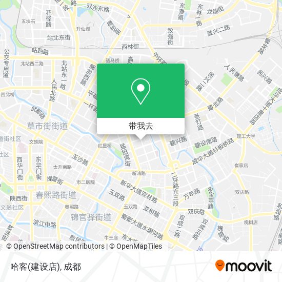 哈客(建设店)地图