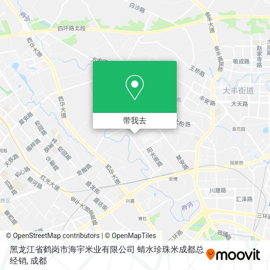黑龙江省鹤岗市海宇米业有限公司  蜻水珍珠米成都总经销地图
