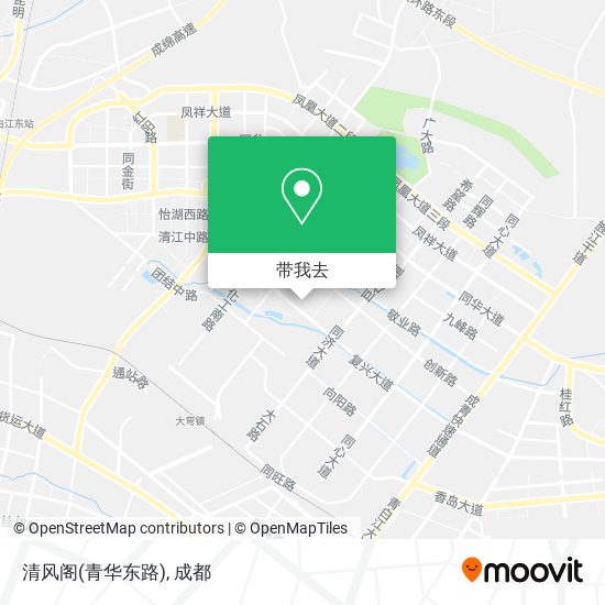 清风阁(青华东路)地图