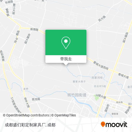 成都盛们彩定制家具厂地图
