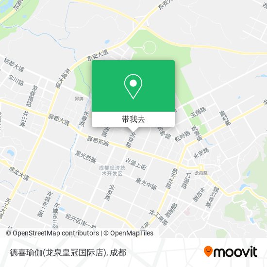 德喜瑜伽(龙泉皇冠国际店)地图