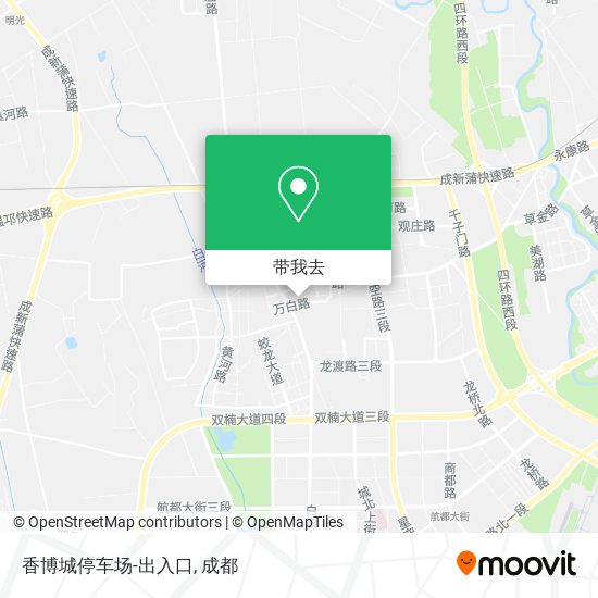 香博城停车场-出入口地图