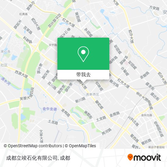 成都立竣石化有限公司地图