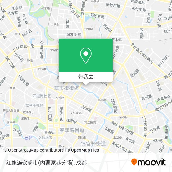 红旗连锁超市(内曹家巷分场)地图