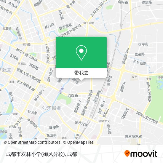 成都市双林小学(御风分校)地图