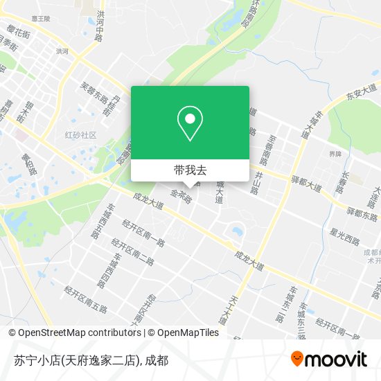 苏宁小店(天府逸家二店)地图