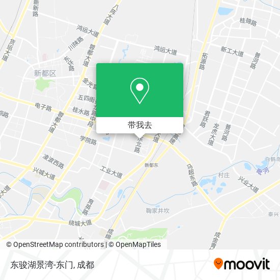 东骏湖景湾-东门地图