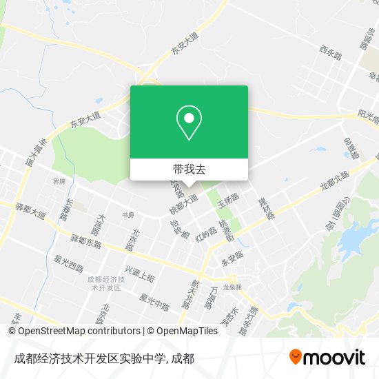成都经济技术开发区实验中学地图