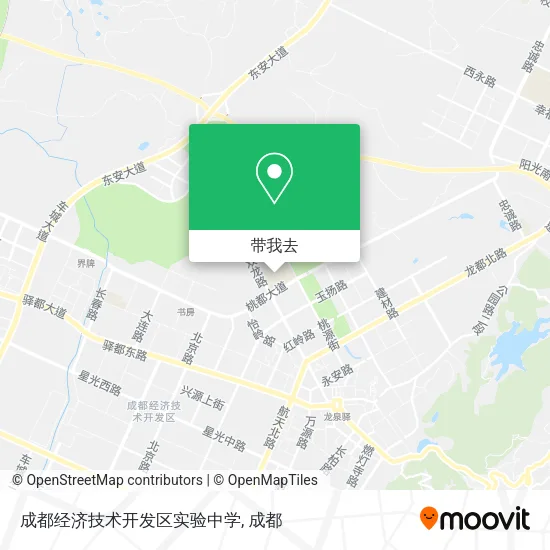 成都经济技术开发区实验中学地图