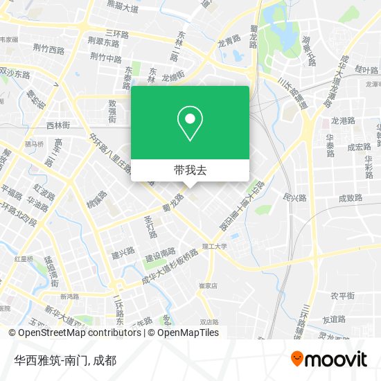 华西雅筑-南门地图